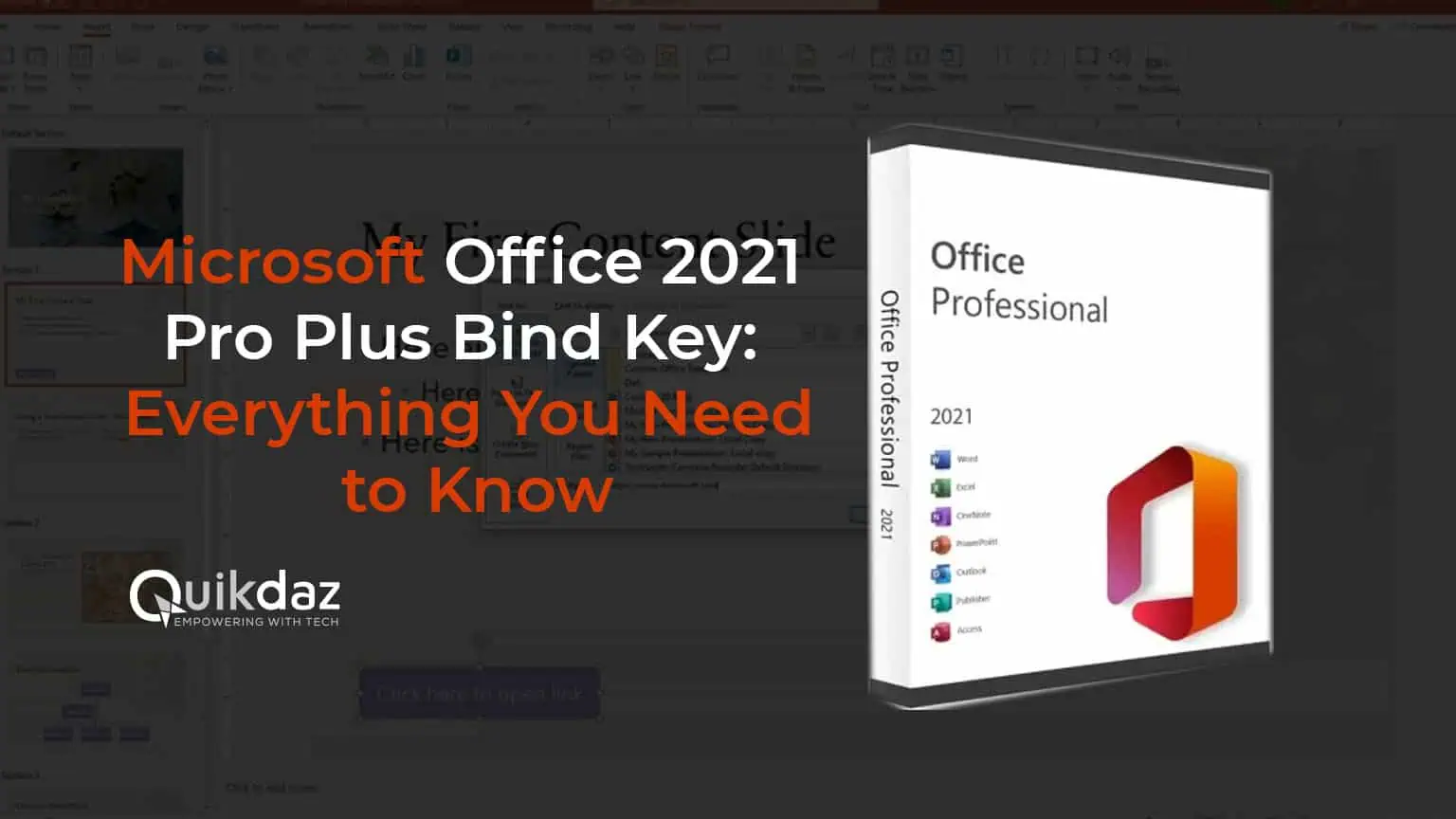 Microsoft Office 2021 Pro Plus Bind Key