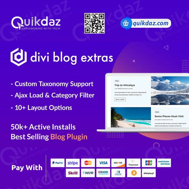 Divi Blog Extras Quikdaz