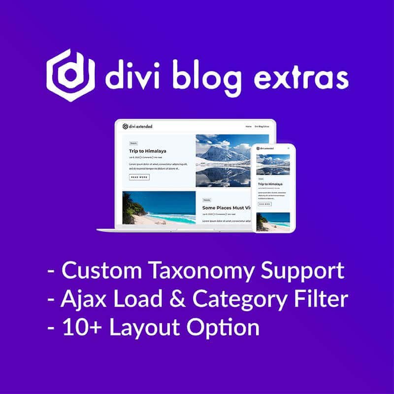 Divi Blog Extras Plugin