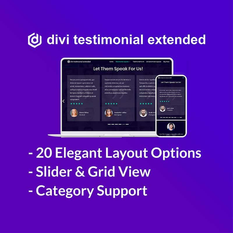 Divi Testimonial Plugin