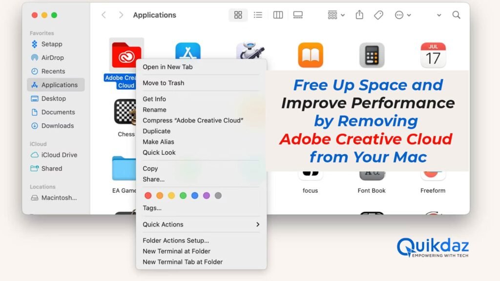 Free Up Space and Improve Performance by Removing Adobe Creative Cloud from Your Mac