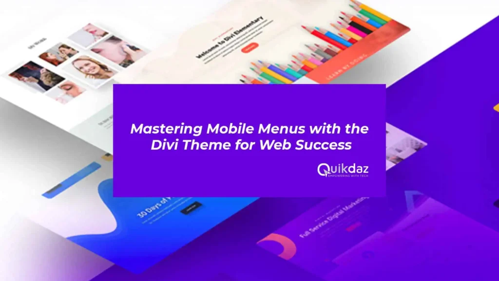 Mastering Mobile Menus with the Divi Theme for Web Success