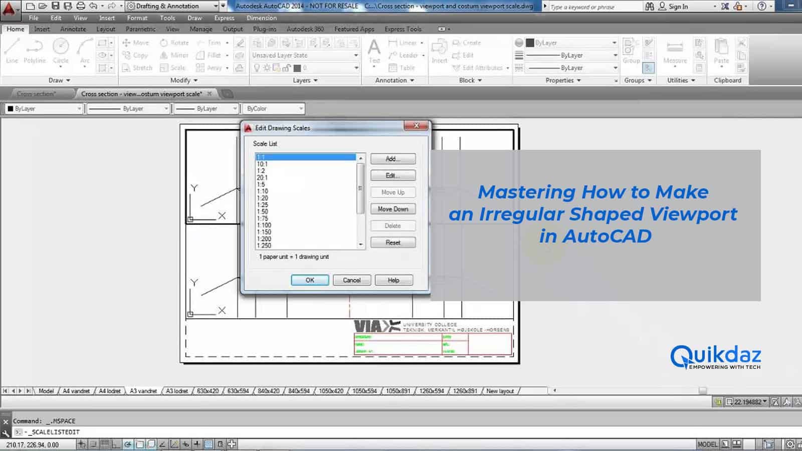 Mastering How to Make an Irregular Shaped Viewport in AutoCAD